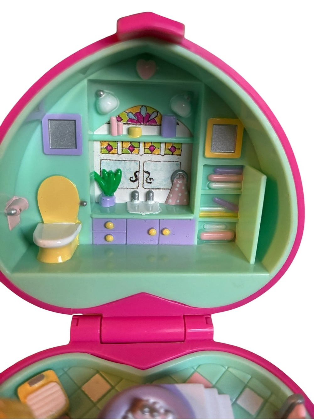 Vintage Polly Pocket 1991 Bath Time Fun by Bluebird Complete - Picture 4 of 13